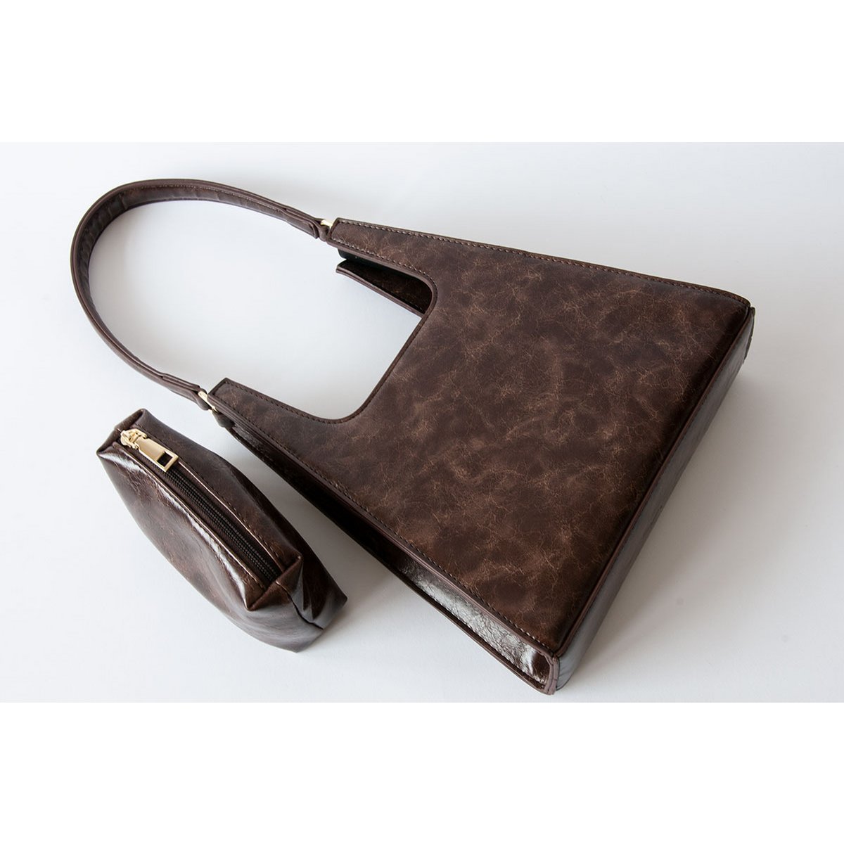 Bolso Jiyo Marmol-Marrón