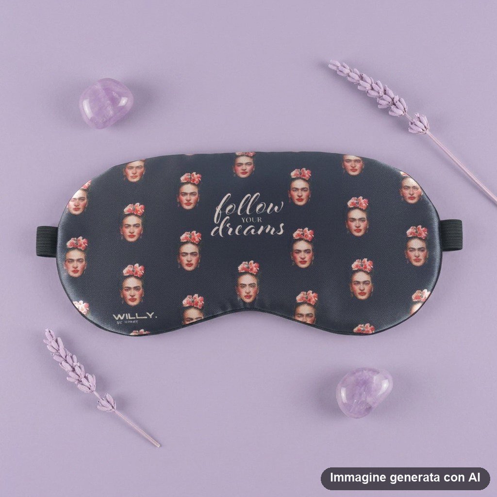 Frida Kahlo Oogmasker - Verkoelend reisslaapmiddel