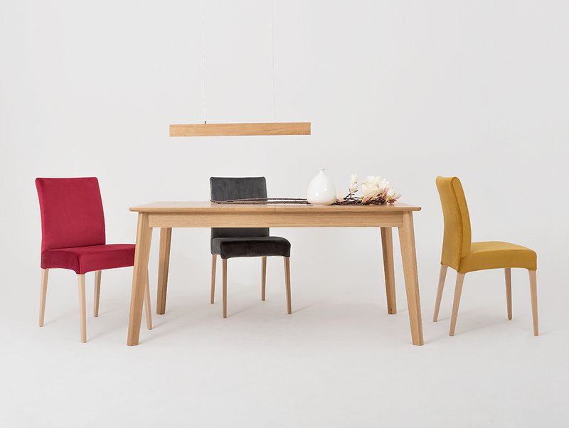 WOODYOU mesa de comedor 160x90 desplegable - roble sólido