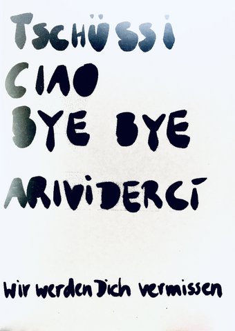 Card Good Bye Ciao