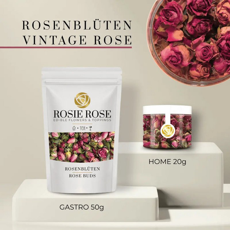 Fleurs de rose - Fleurs séchées comestibles | B2B