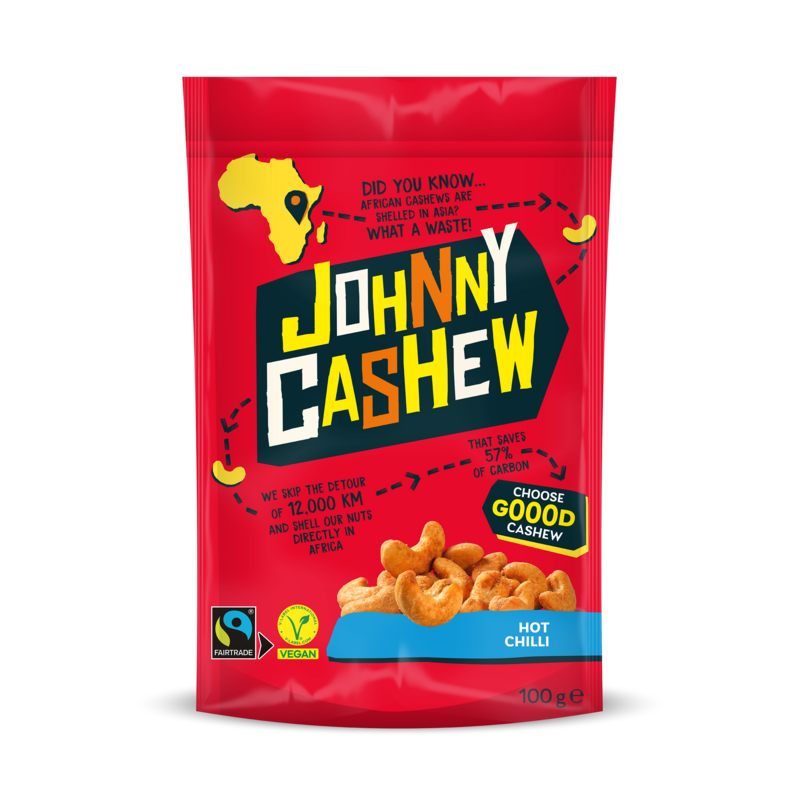 Johnny Cashew Hot Chili 100g