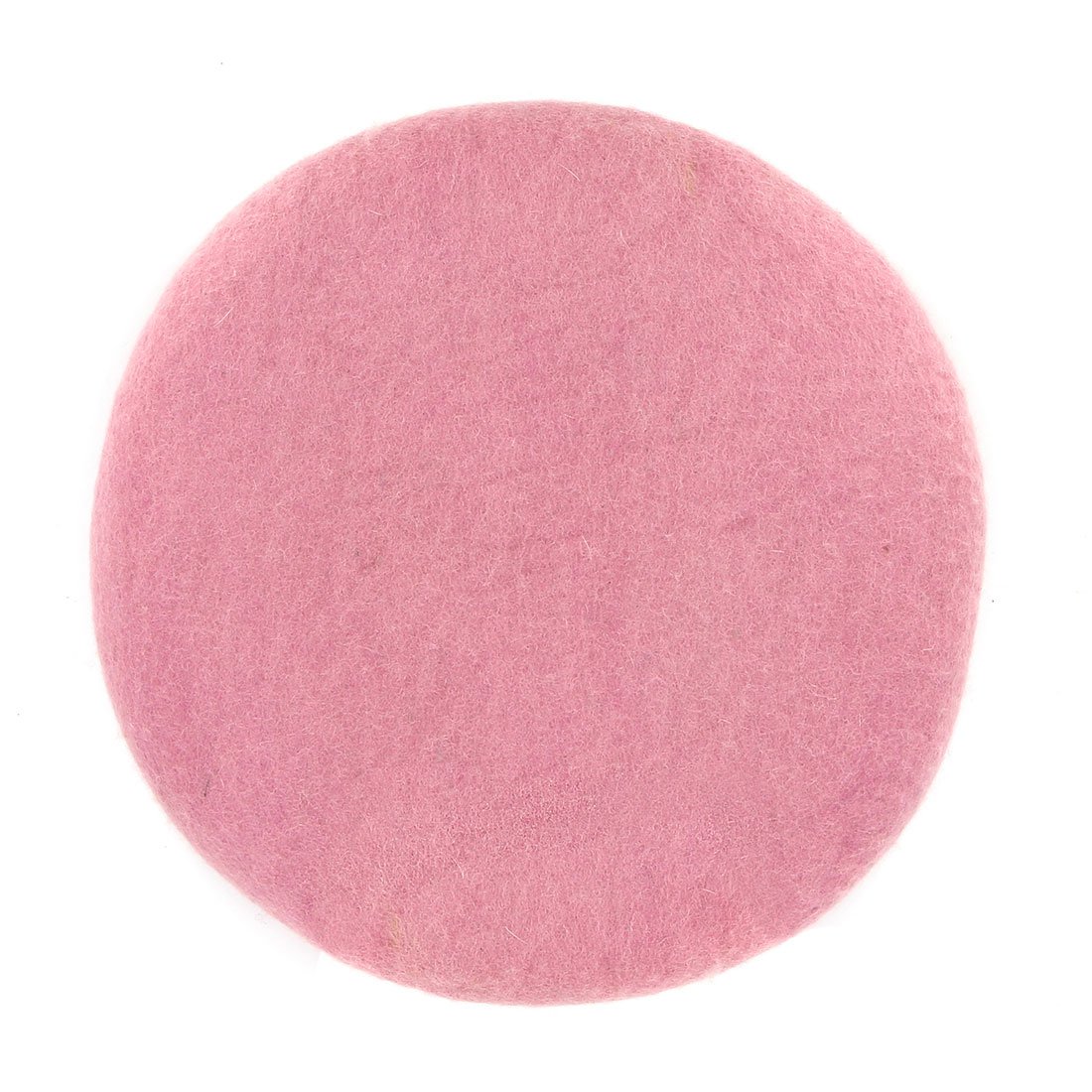 Zitkussens rond de roos gemaakt van vilt, 100% natuurlijk materiaal, 38 cm rond vele kleuren pastel, gevoeld met wol-f long, fair trade en handmatig werk van Nepal
