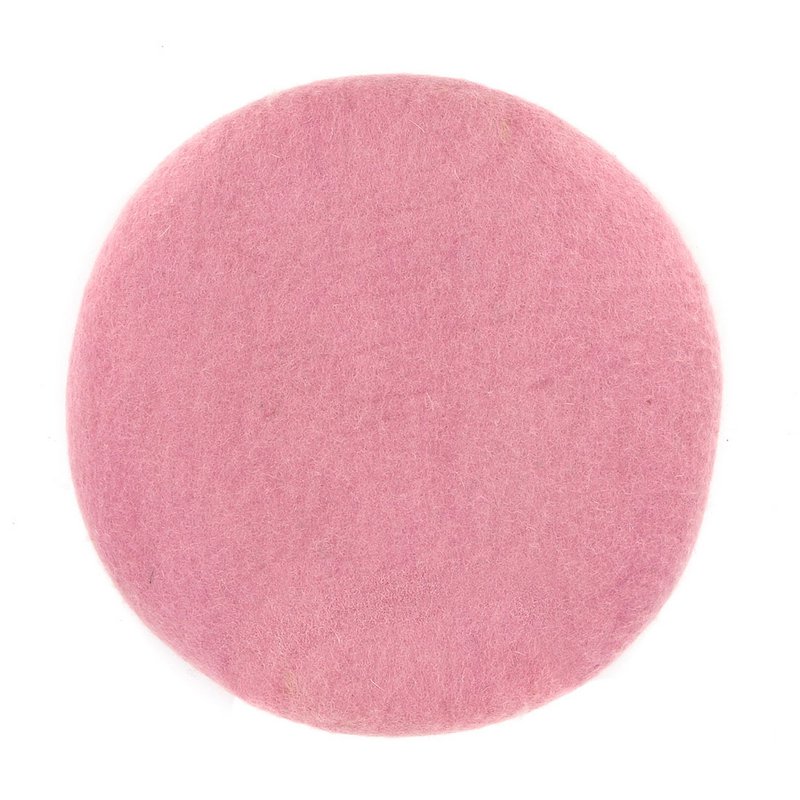 Seat cushions around the rose made of felt, 100% natural material, 38 cm round many colors Pastel, felt with wool-f lung, fair trade & manual work from Nepal