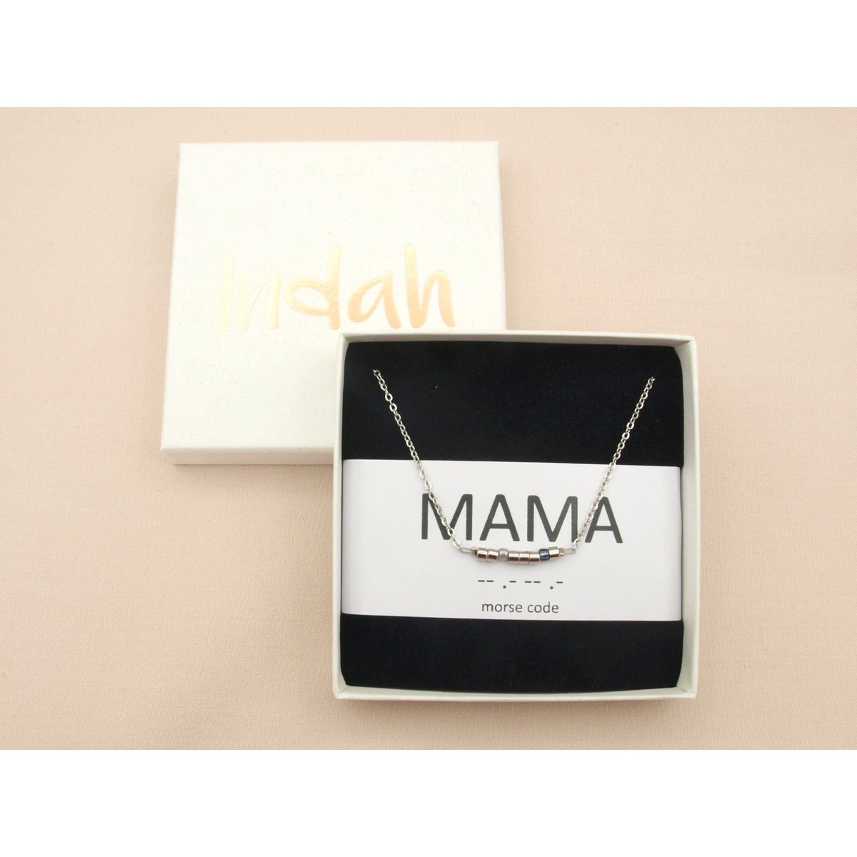 Morse code ketting, mama