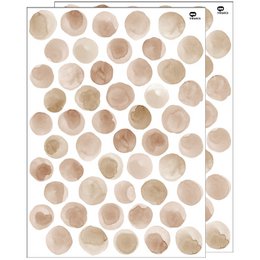 Muursticker met aquarel stippen