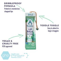 Dribleproof læbe- og kindbalsam til babyer og børn