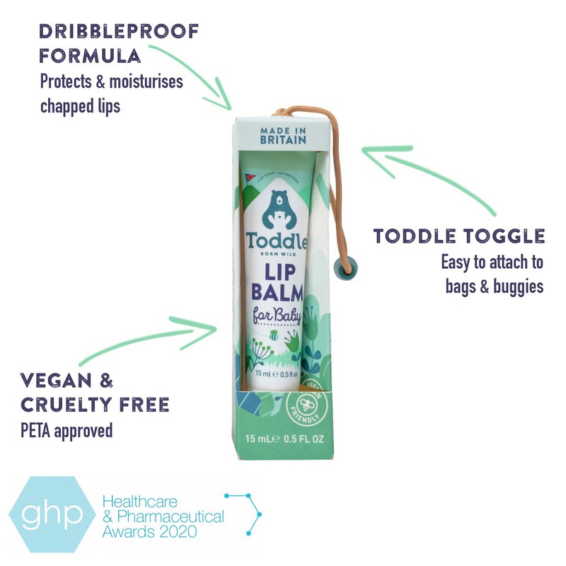 Dribleproof læbe- og kindbalsam til babyer og børn