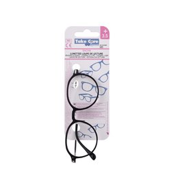 Reading glasses – Sacha Metal Black +3.5