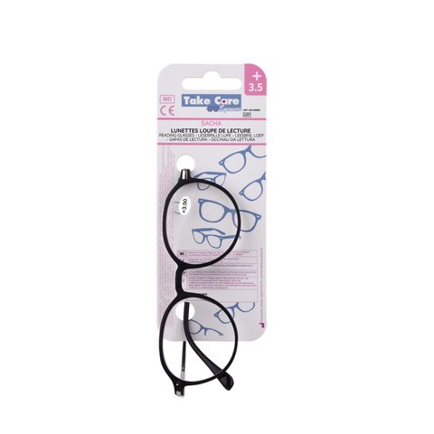 Leesbril – Sacha Metal Zwart +3,5