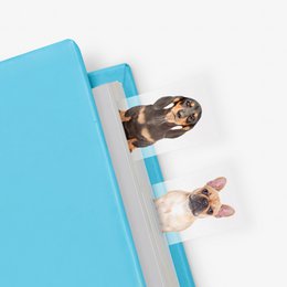 Senfseitenmarkierungen 100 Blätter - Hund in einem Buch