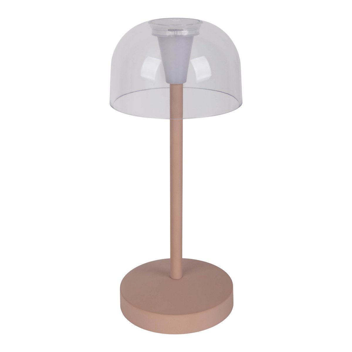 LED battery table light "Gomba" for outside and inside, made of metal and plastic in black, 18.5 cm high