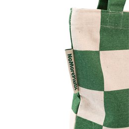 Duurzame Tote Bag met ritssluiting - NoMorePlastic - Simple Squares