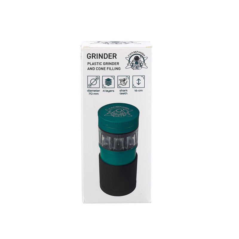 Plastic grinder with cone filler – CHAMP HIGH