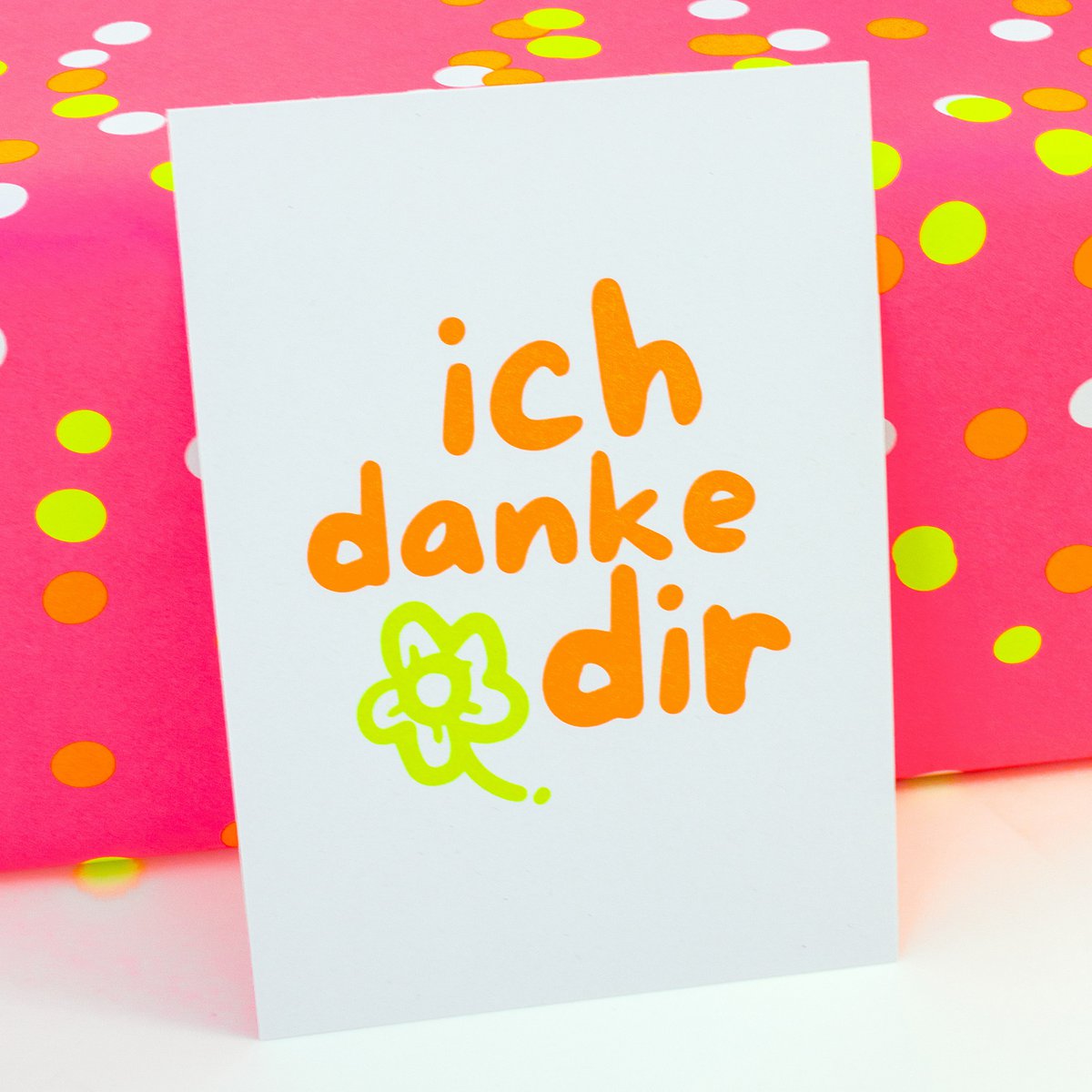 Postkarte "Ich danke dir" aus Recyclingpapier