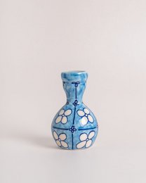 Hand-Painted Ceramic Vase - Set of 3, 4-inch Tall