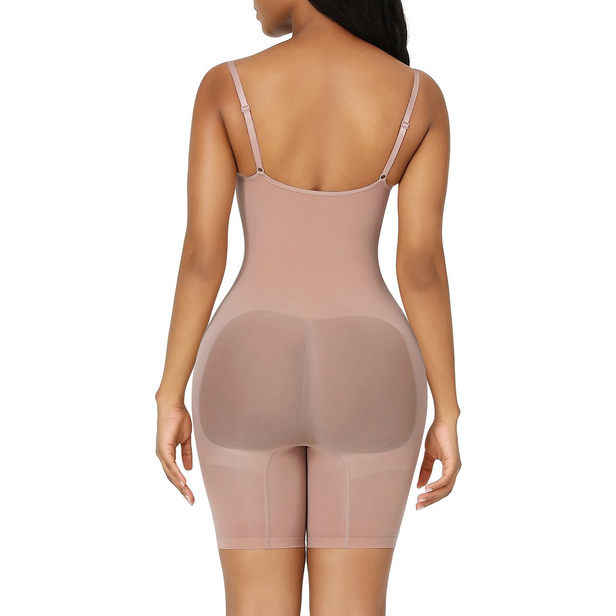 Sculpting Bodysuit Shapewear - Mid Thigh - Nude