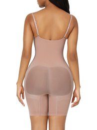 Sculpting Bodysuit Shapewear - Mid Thigh - Nude