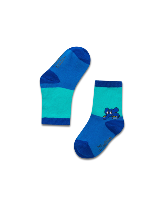koaa – The Elephant “Guck-Guck” – Socks green/purple/navy