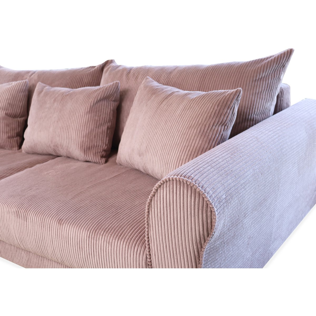 ASTRID 4-seater sofa/sofa bed Corduroy Dusty Pink removable & washable covers