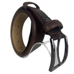 Monogramm Ledergürtel | Echtes Leder | Herren & Damengürtel | 3,5 cm | 8 Farben