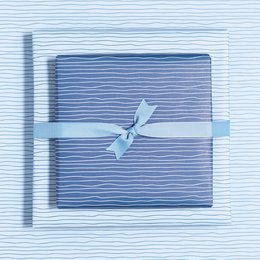 Gift ribbon medium blue, light blue ribbon easy to tie, 16mm x 5m blue grosgrain ribbon for wrapping gifts