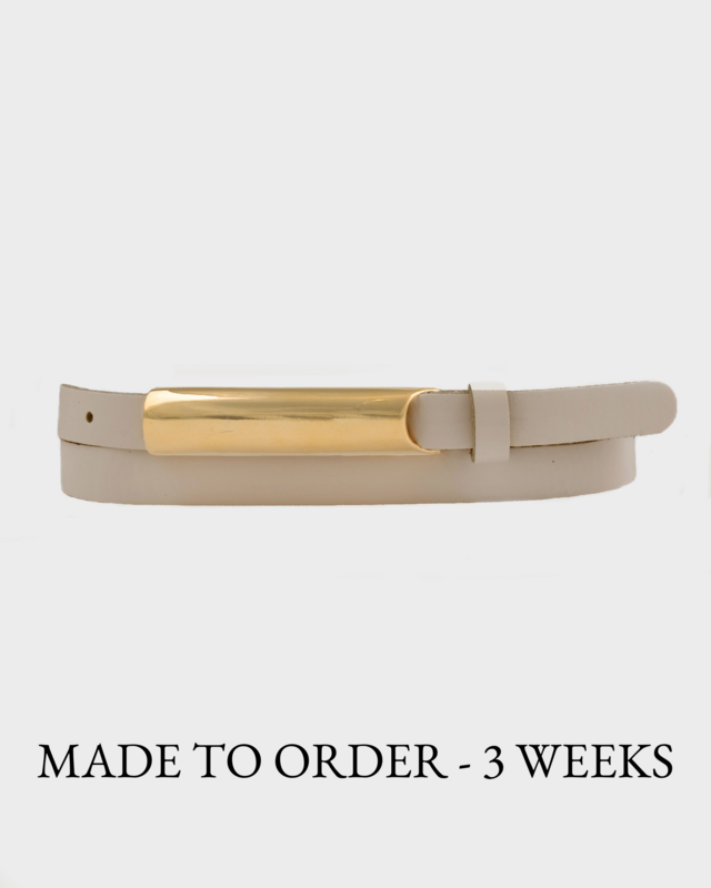 MADE TO ORDER Irene | Sleek Leather Belt
