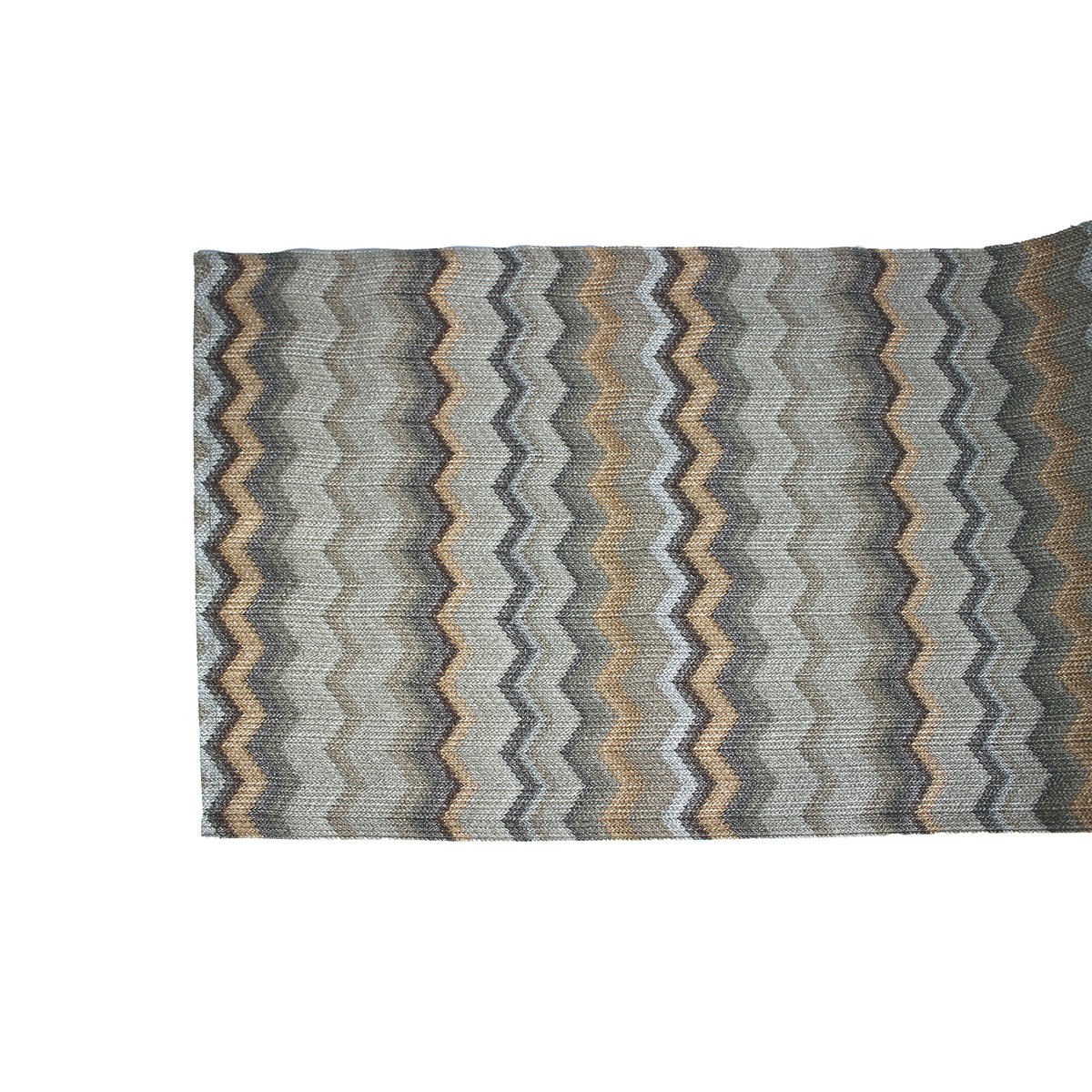 Tunk Runner Zigzag Wzór Brown 150 cm długą skórę syntetyczną