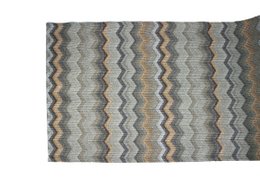 Tunk Runner Zigzag Wzór Brown 150 cm długą skórę syntetyczną