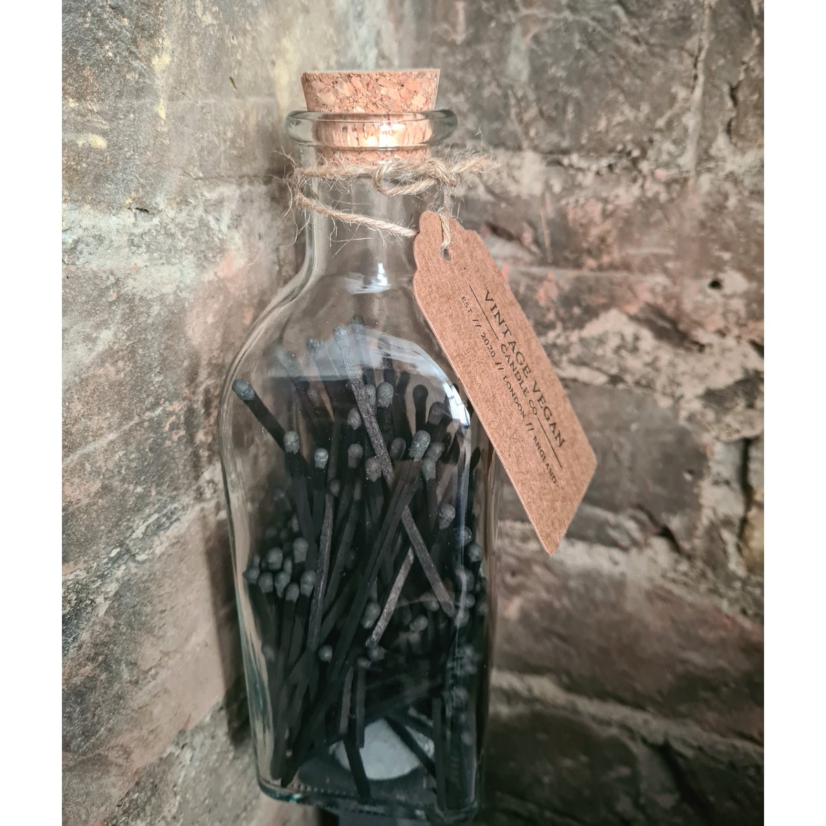 150 Black Candle Matches In a Bottle