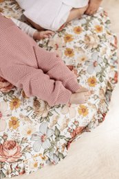 ENZO children's dungarees - 100% merino wool - powder pink