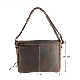 Skuldertaske Dame - Skuldertaske Herre - Messenger Bag Læder - Postmand Taske Læder - 3 forskellige farver læder