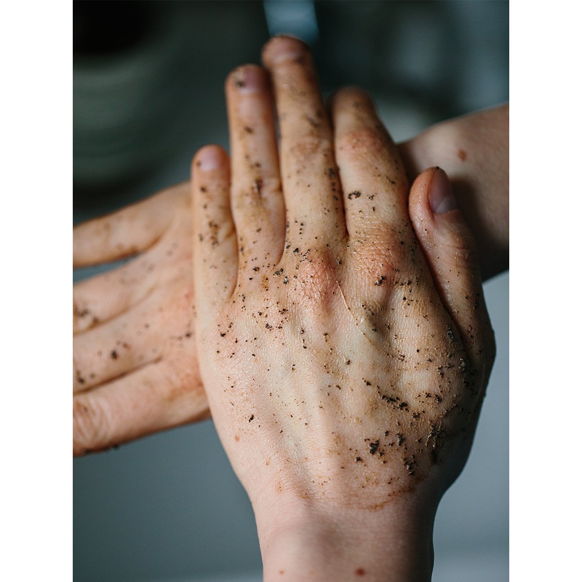 Rohkaffee Handpeeling + Waschen