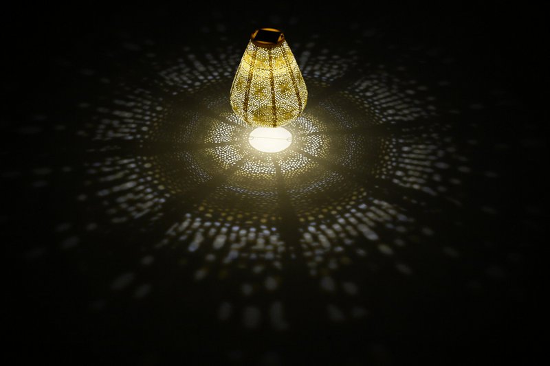Lumiz Solar Lampion Charm Tulip - 20 cm - Geel
