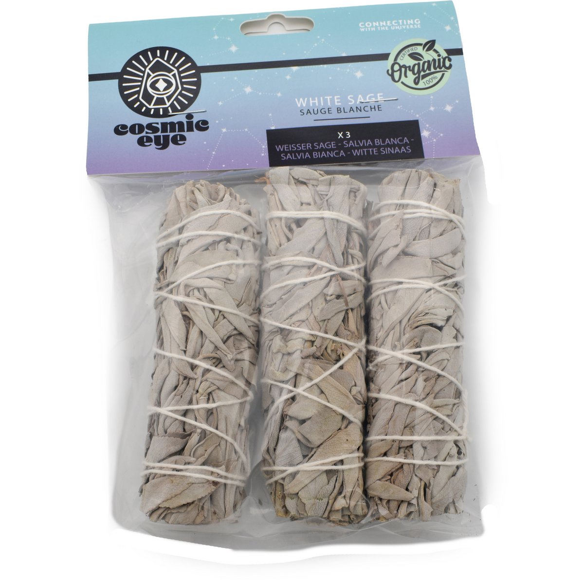 Juego de 3 palitos de salvia blanca - Hecho en California