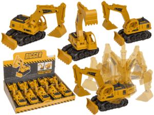 Bagger mit Friktion und beweglichem Arm,