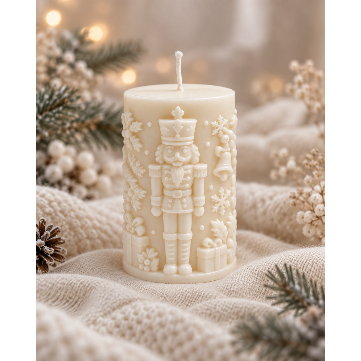 Winter Nutcracker Candle | rapeseed wax