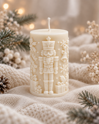 Winter Nutcracker Candle | rapeseed wax