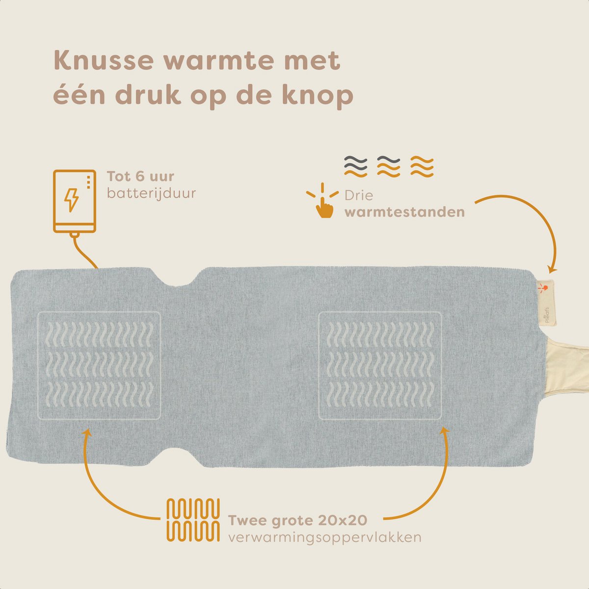 Pleafs® Warmtedeken Outdoor Spanich Grey
