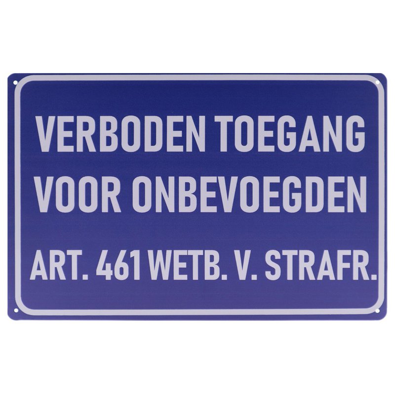 No Trespassing Retro Wandschild 20x30