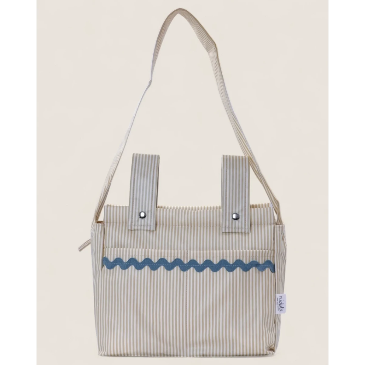 Kinderwagen / Luiertassen Klassiek katoen gecoat Blauw Grijs