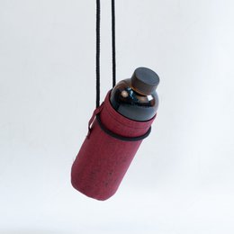 Water bottle - wine red cover - 600ml