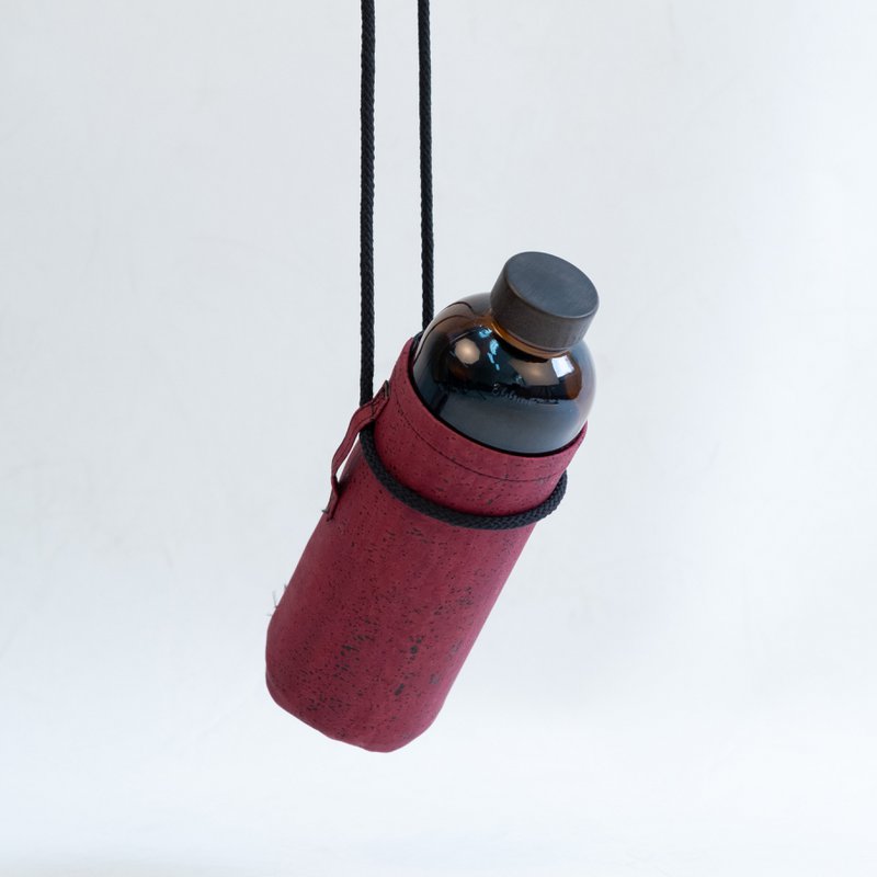 Water bottle - wine red cover - 600ml