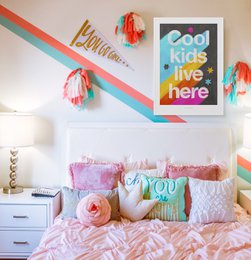 Seje børn bor her | Illustration Nursery Art Print