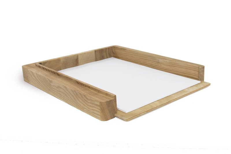 Papirbakke, Enkelt papirbakke, Træbakke