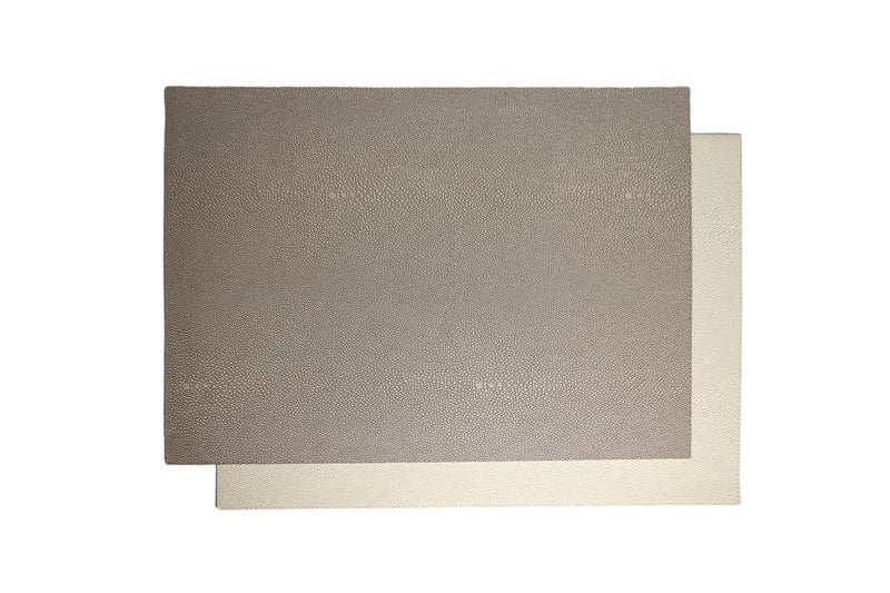 Wendbares Tischset 6er Set braun beige Rochen Optik 45x33 cm 