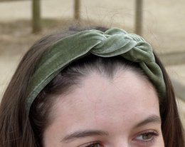 Olive braided headband