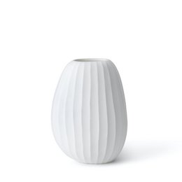 Organic vase, opal white