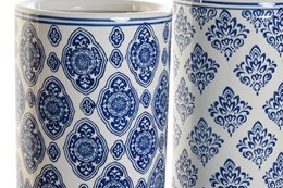 PORCELAIN UMBRELLA STAND 19X19X44 2 ASSORTED. MB204743