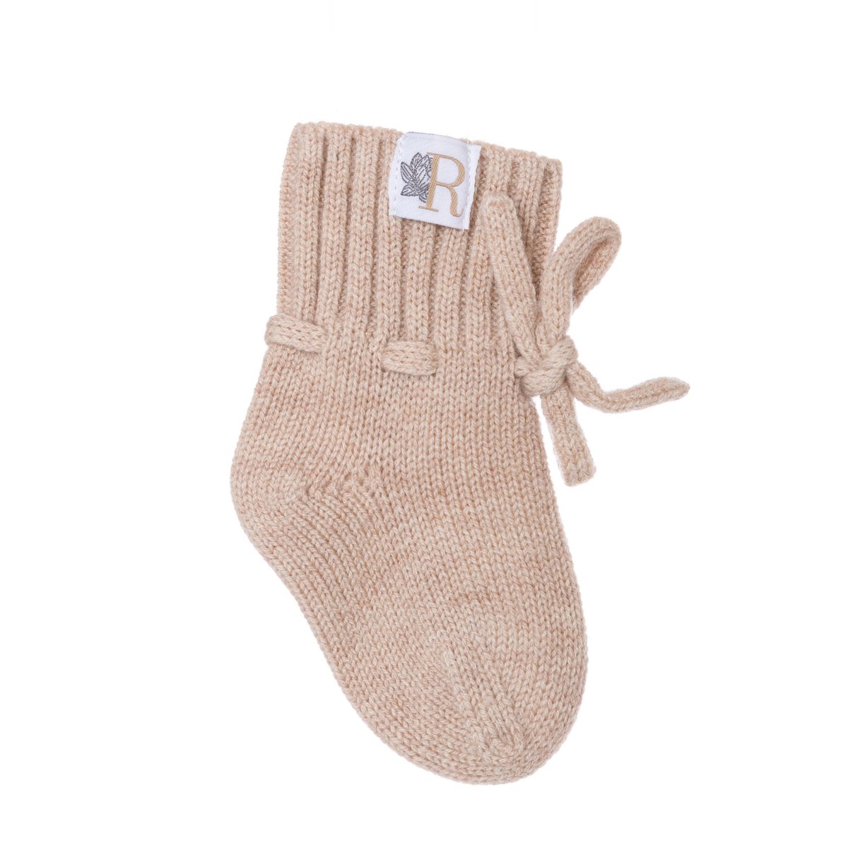 Kapcie Rosini wełna merino - piaskowa